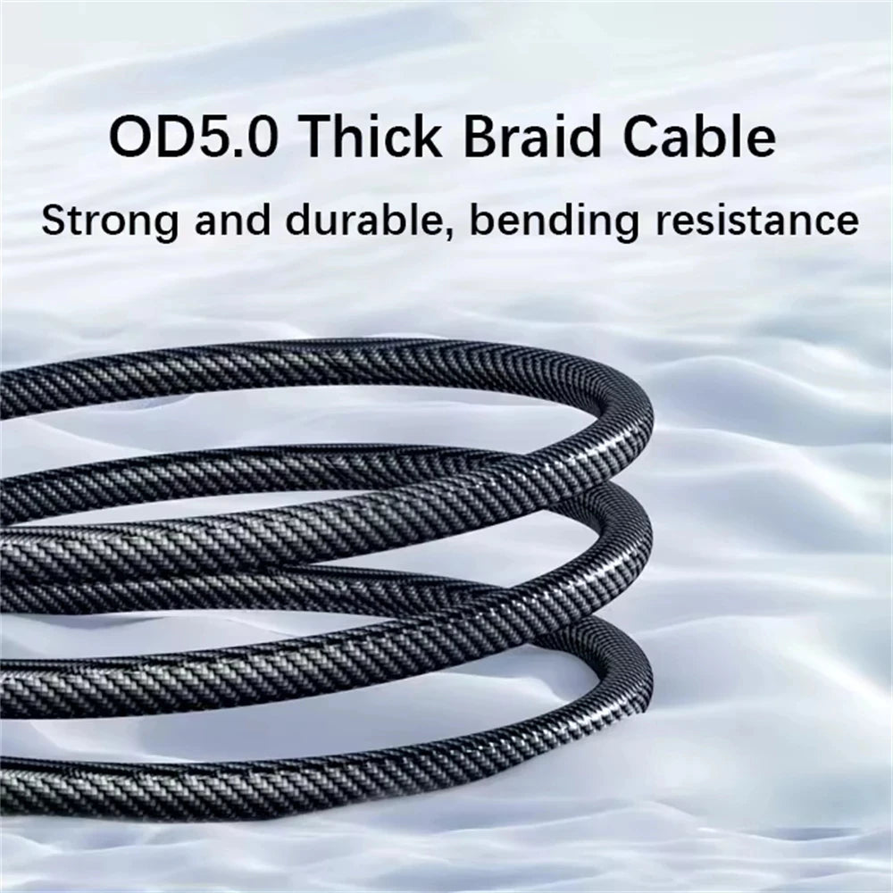 NNBILI 120W A-C and C-C Phone Super Fast Charging Cable with LED display screen, Xiaomi iPhone、 Samsung not compatible